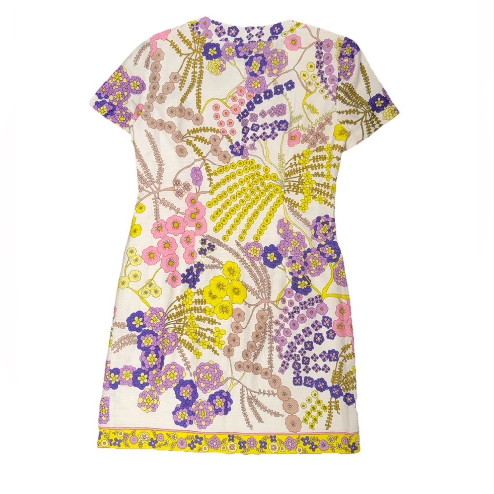 Trina Turk Arboretum floral-print mini shift dress Size 8 Excellent Condition - Picture 5 of 11